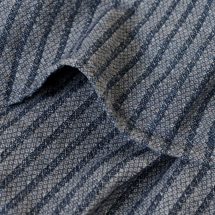 【2色】graphzero (グラフゼロ) スタンダード ボタンダウン 長袖シャツ セルビッチジャガード生地 ストライプ メンズ レディース [GZ-SDBDL-0111]