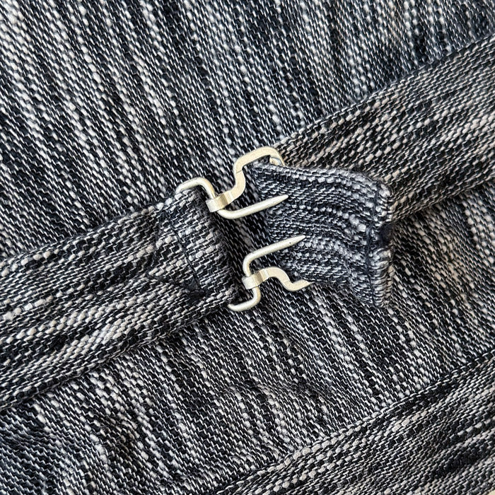 graphzero 1st World War Model Denim Jacket 15oz Yarn-dyed Selvedge Denim Black Grey Men's Women's Unisex [GZ-SKGJ1ST-BKGY]