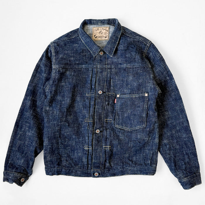 graphzero(グラフゼロ) 1st 大戦モデル デニムジャケット 15オンス 綛染め セルビッチデニム グリーンインディゴ メンズ レディース 男女兼用 [GZ-SKGJ1ST-GRN] 岡山 倉敷 児島 ジーンズ デニム ブランド