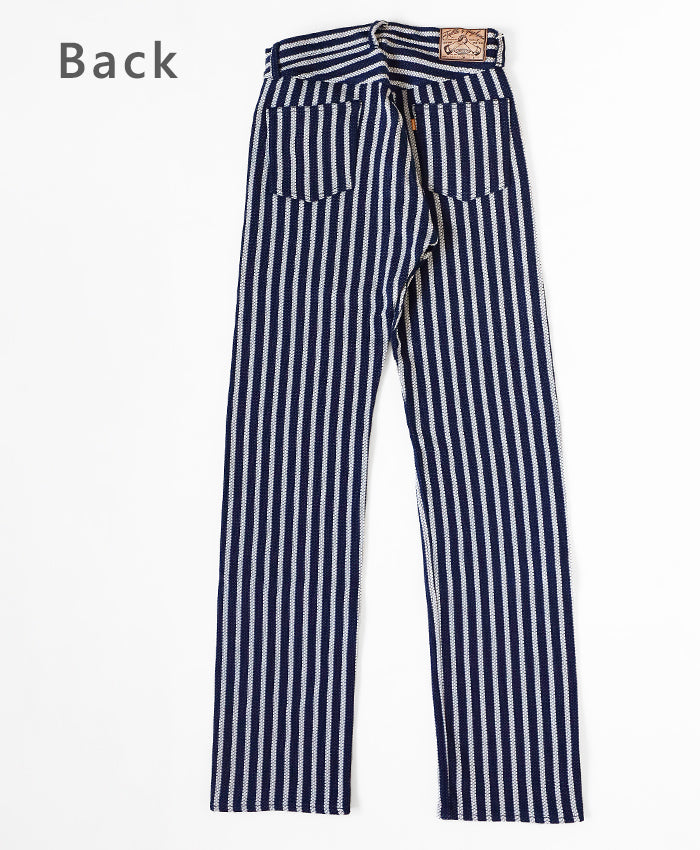 graphzero 13oz Sashiko Loose Straight Jeans Stripe One Wash [GZ-SKLST-ST] Okayama Kurashiki Kojima Jeans Denim Brand