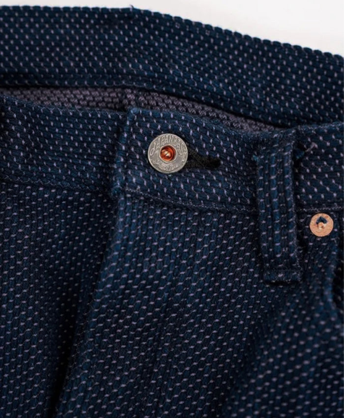 graphzero 13oz Sashiko Loose Straight Jeans Indigo One Wash [GZ-SKLST-ID] Okayama Kurashiki Kojima Jeans Denim Brand