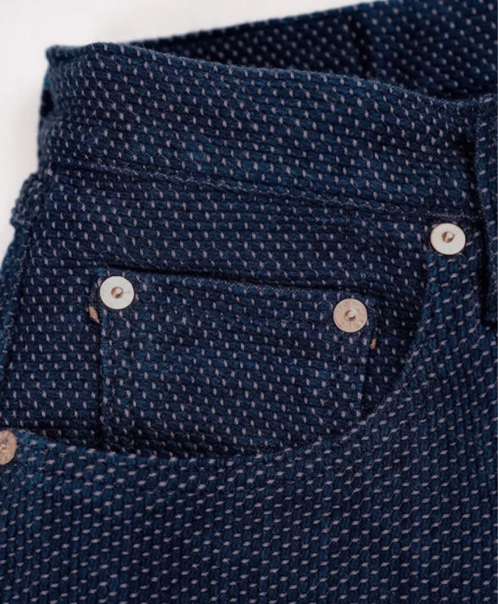 graphzero 13oz Sashiko Loose Straight Jeans Indigo One Wash [GZ-SKLST-ID] Okayama Kurashiki Kojima Jeans Denim Brand