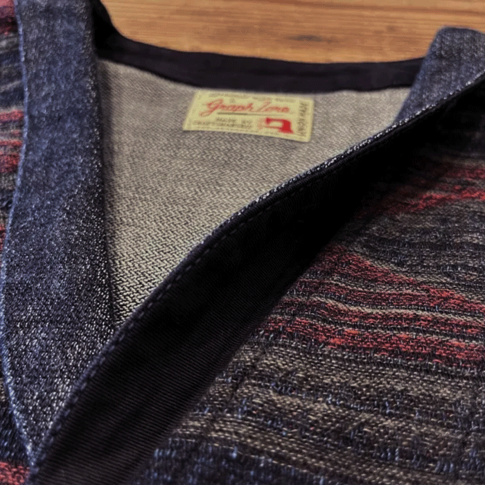 graphzero (Graph Zero) Shawl Collar Vest Native Pattern Red Men's Women's Unisex [GZ-SLVT-0512RED]