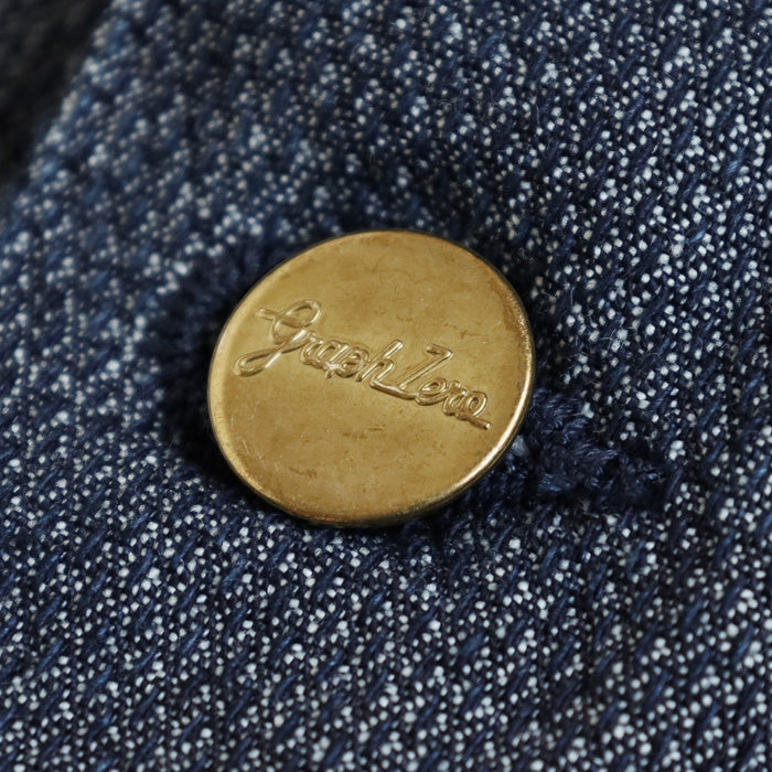 Graphzero 10oz Basket Weave Denim Sewing Coat (2 Colors) for Men and Women [GZ-SMCT-0112] Available in Okayama, Kurashiki, and Kojima. Jeans, Denim, and Outerwear.