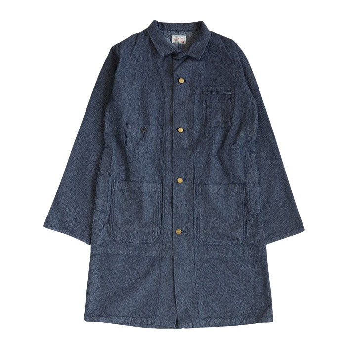 Graphzero 10oz Basket Weave Denim Sewing Coat (2 Colors) for Men and Women [GZ-SMCT-0112] Available in Okayama, Kurashiki, and Kojima. Jeans, Denim, and Outerwear.
