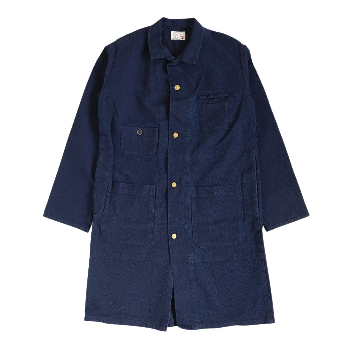 Graphzero 10oz Basket Weave Denim Sewing Coat (2 Colors) for Men and Women [GZ-SMCT-0112] Available in Okayama, Kurashiki, and Kojima. Jeans, Denim, and Outerwear.