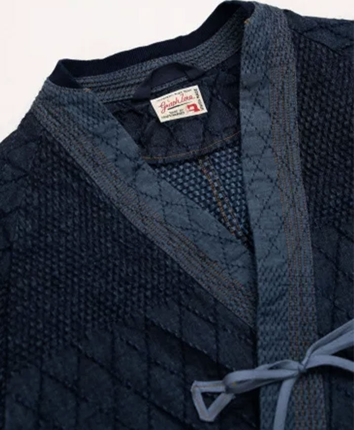 graphzero(グラフゼロ) 作務衣 ジャケット 剣道デニム 11oz ブルー [GZ
