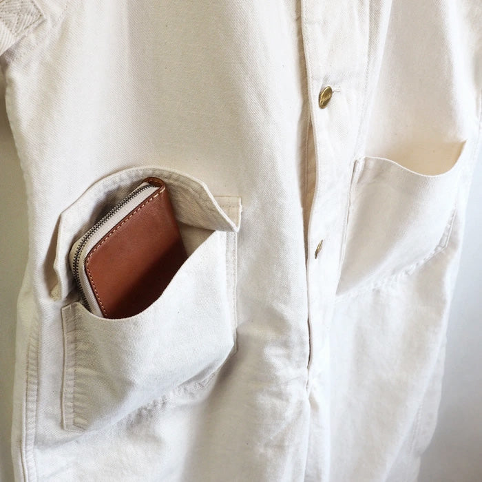 graphzero(グラフゼロ) デッキビブ オーバーオール ホワイト 生成り デニム 12オンス セルビッチ メンズ レディース [GZ-USNOA-0406-WH]