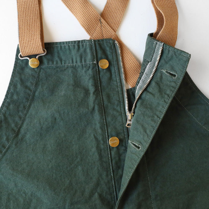 graphzero Deck Bib Overalls Green 10oz Men's Women's Unisex [GZ-USNOA-0505GR]