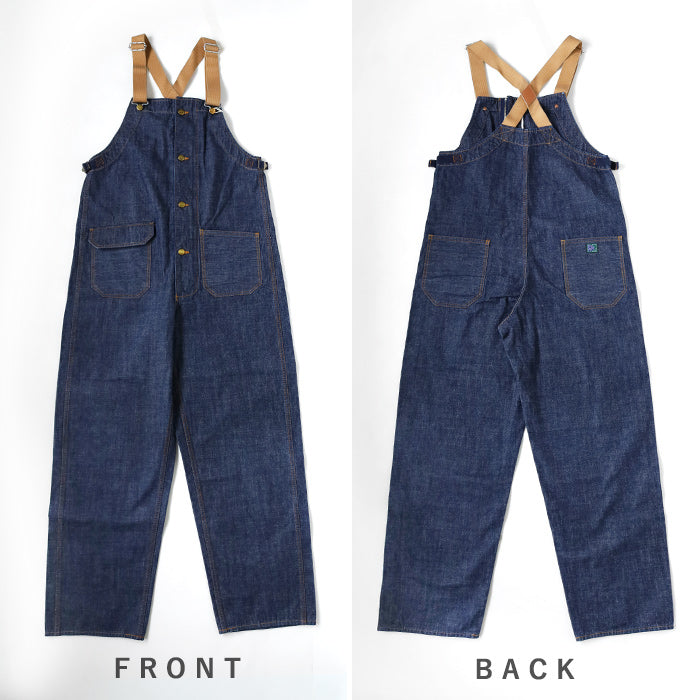 graphzero Deck Bib Overalls 10oz Denim Indigo Chambray One Wash Men's Women's Unisex [GZ-USNOA-0505ID] Okayama Kurashiki Kojima Jeans Denim Brand