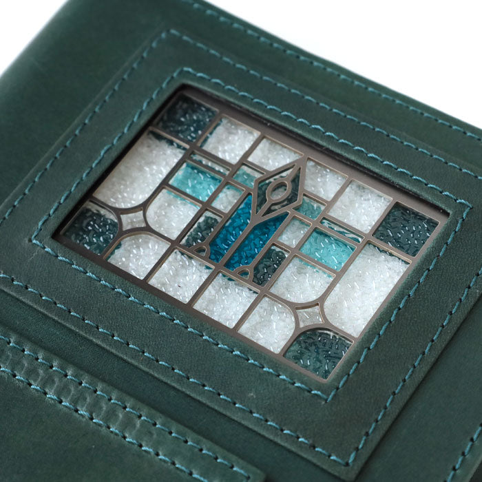 glart Stained Glass Antique Door System Organizer Cover, Navy Green [H0217-NVGRN]