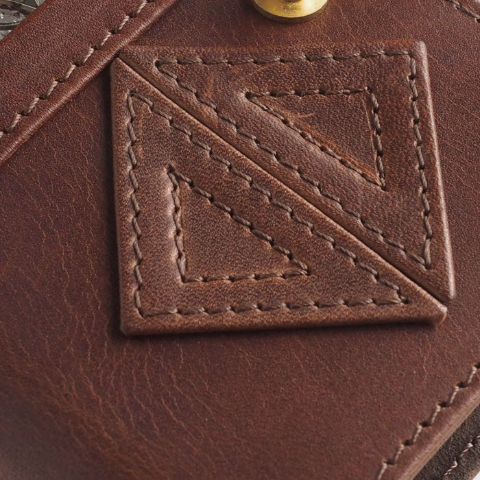 glart M5 System Notebook Cover Stained Glass Antique Door Sepia [H0220-SEPIA] Real Glass Genuine Leather Leather Wallet Leather Goods Brand A6 5 Holes