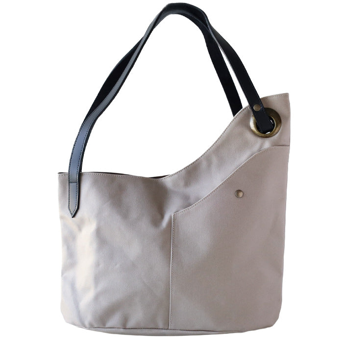Havito by Waji (Habito by Waji) alter (Arte) No. 10 Canvas Double Oil Paraffin Asymmetrical Tote Bag for Women [H0904] Canvas Brand, Water-Repellent, Water-Resistant, and Lightweight 