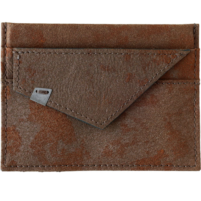 【3色】keu(ケウ) 財布 錆エイジングレザー フラグメントケース メンズ レディース [H1311] waji 錆革 革財布 ブランド 革 牛革