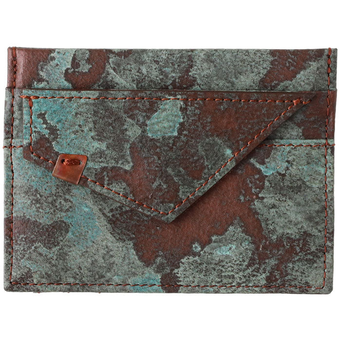【3色】keu(ケウ) 財布 錆エイジングレザー フラグメントケース メンズ レディース [H1311] waji 錆革 革財布 ブランド 革 牛革