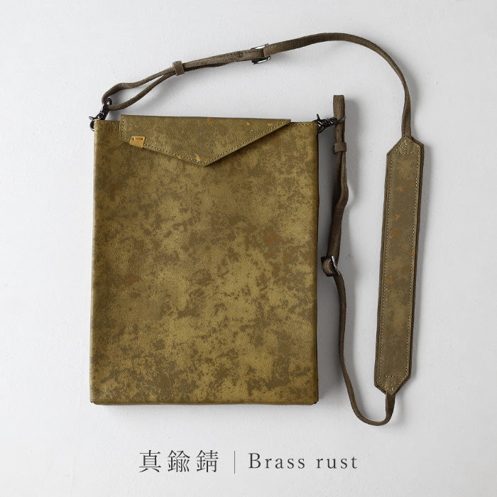 【3色】keu(ケウ) 錆エイジングレザー スキニーケース バッグ L 11.5inch メンズ レディース [H1315] waji 錆エイジングレザー 錆革 革小物 ブランド