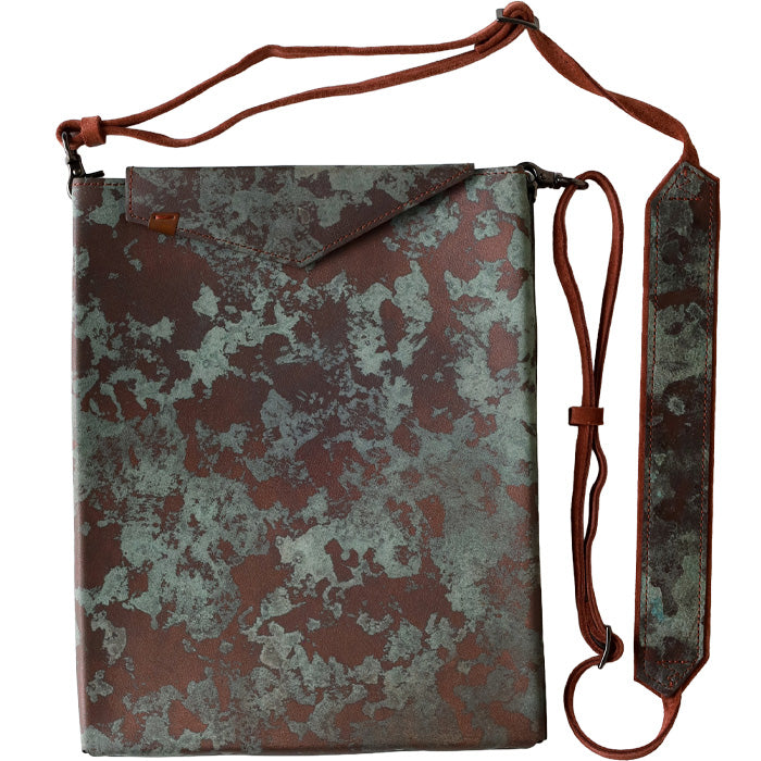 【3色】keu(ケウ) 錆エイジングレザー スキニーケース バッグ L 11.5inch メンズ レディース [H1315] waji 錆エイジングレザー 錆革 革小物 ブランド