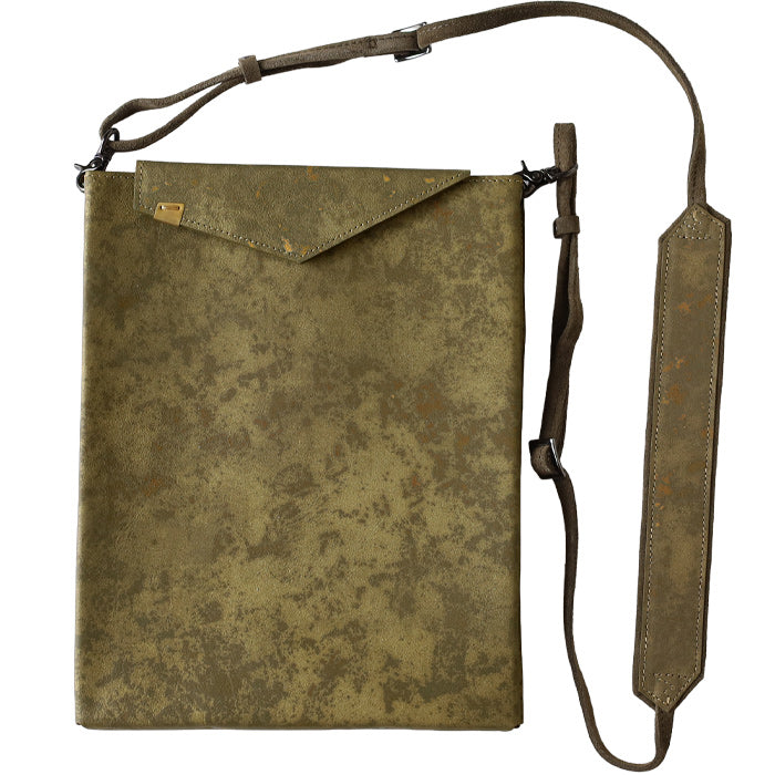 [3 Colors] keu (Keu) Rust-aged Leather Skinny Case Bag L 11.5inch Men's &amp; Women's [H1315] waji Rust-aged Leather, Rust Leather, Leather Goods, Brand