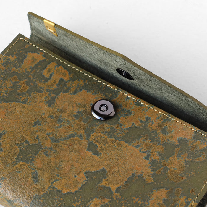 keu (Keu) Rust Aged Leather Planner Cover, M6 Size, Mini 6, Men's and Women's [H1320] waji Rust Leather Planner, Brand Name Leather, Genuine Cowhide Leather 