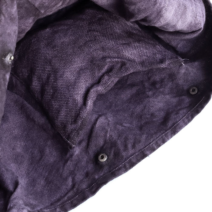 haru nomura Plant-dyed artist Haruka Nomura Natural dyed linen bag “Travel bag” Purple [HNB-001-PU] 