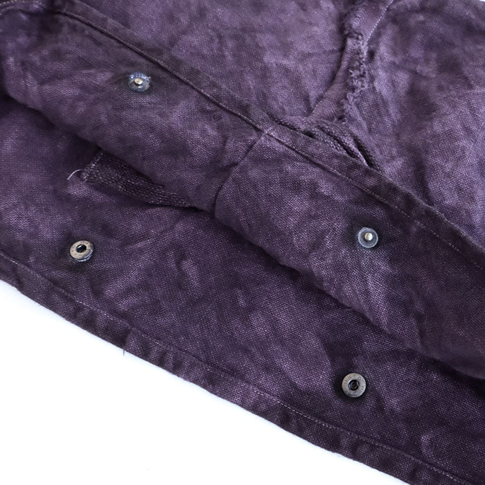 haru nomura Plant-dyed artist Haruka Nomura Natural dyed linen bag “Travel bag” Purple [HNB-001-PU] 