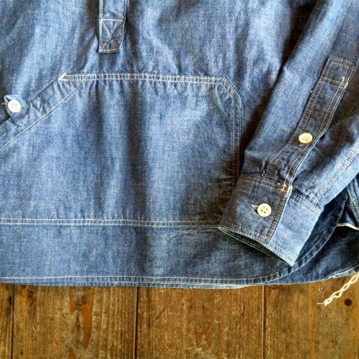 graphzero (グラフゼロ) トラベラーズ ボタンダウン プルオーバー シャンブレー[GZ-PO-LS3009-CM]