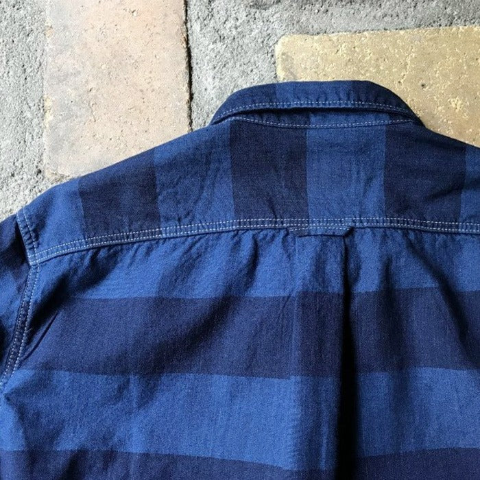 graphzero (Graphzero) Hem Pocket Long Sleeve Shirt Selvedge Border [GZ-HMPKL-0111-IDBD]