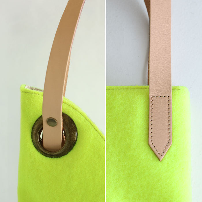 jidai Tennis Ball Felt Asymmetrical Tote Bag [J004] waji Upcycled Brand Bag Shoulder Bag A4 