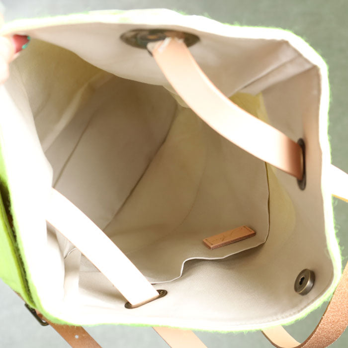 jidai Tennis Ball Felt Asymmetrical Backpack [J006] waji Upcycled Bag Brand A4 Backpack 