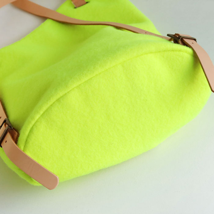 jidai Tennis Ball Felt Asymmetrical Backpack [J006] waji Upcycled Bag Brand A4 Backpack 