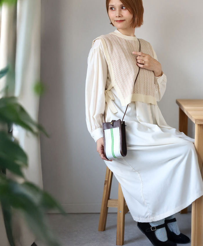 jidai(ジダイ) 消防ホース サコッシュ メンズ レディース [J011] waji アップサイクル バッグ ブランド 肩掛け 斜めがけ ショルダーバッグ