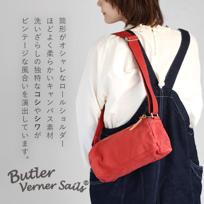[6 colors] Butler Verner Sails Reactive Dyed Roll Shoulder Bag Canvas Men's Women's Unisex [JA-0812-2] 