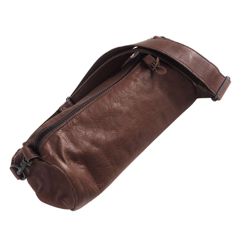 Butler Verner Sails(バトラーバーナーセイルズ)  馬革 ロール ショルダーバッグ メンズ レディース [JA-1059-22] 斜めがけ 肩掛け ポシェット ミニバッグ サコッシュ ボディバッグ 筒形