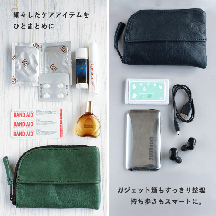 [5 colors] Butler Verner Sails Horse Leather Tissue Pill Case for Men and Women [JA-1074-33] Shibuya, Tokyo Leather Bag Brand Pocket Tissue Pouch 