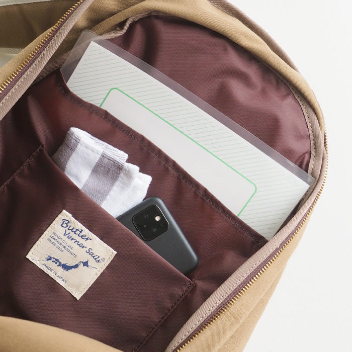 Butler Verner Sails No. 10 Paraffin Canvas Daypack Beige [JA-1509-2-BE] Women's Men's Canvas Lightweight Backpack 