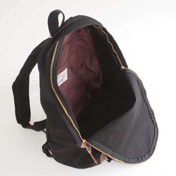 Butler Verner Sails No. 10 Paraffin Canvas Daypack Black [JA-1509-2-BK] Women's Men's Canvas Lightweight Backpack 