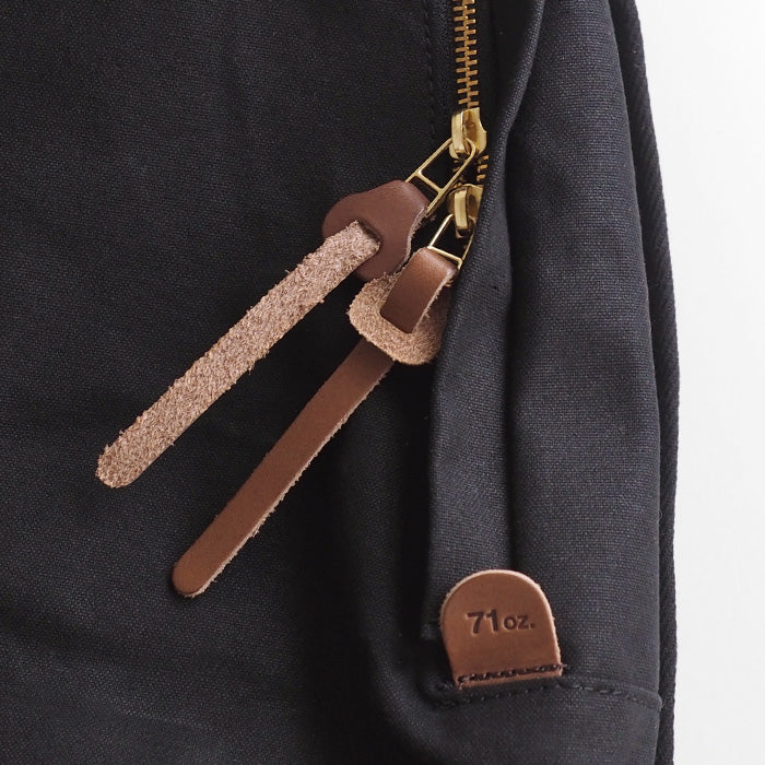 Butler Verner Sails No. 10 Paraffin Canvas Daypack Black [JA-1509-2-BK] Women's Men's Canvas Lightweight Backpack 