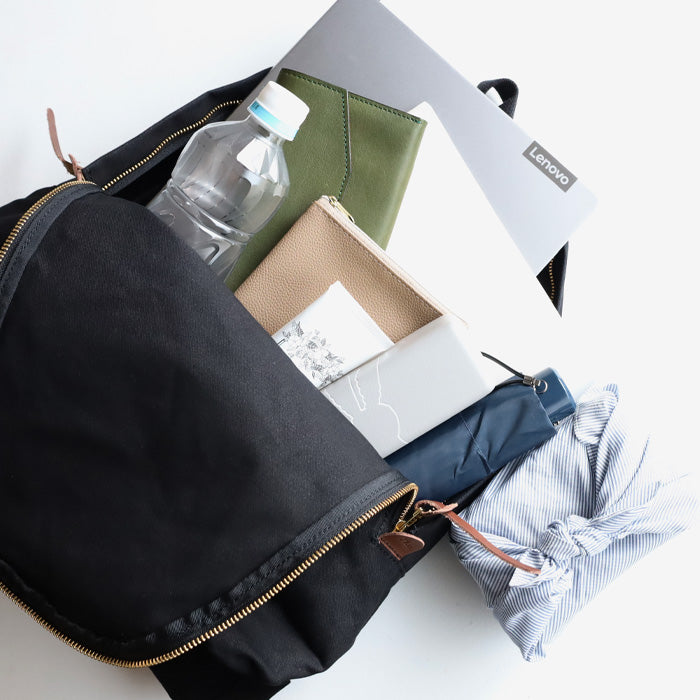 Butler Verner Sails No. 10 Paraffin Canvas Daypack Black [JA-1509-2-BK] Women's Men's Canvas Lightweight Backpack 