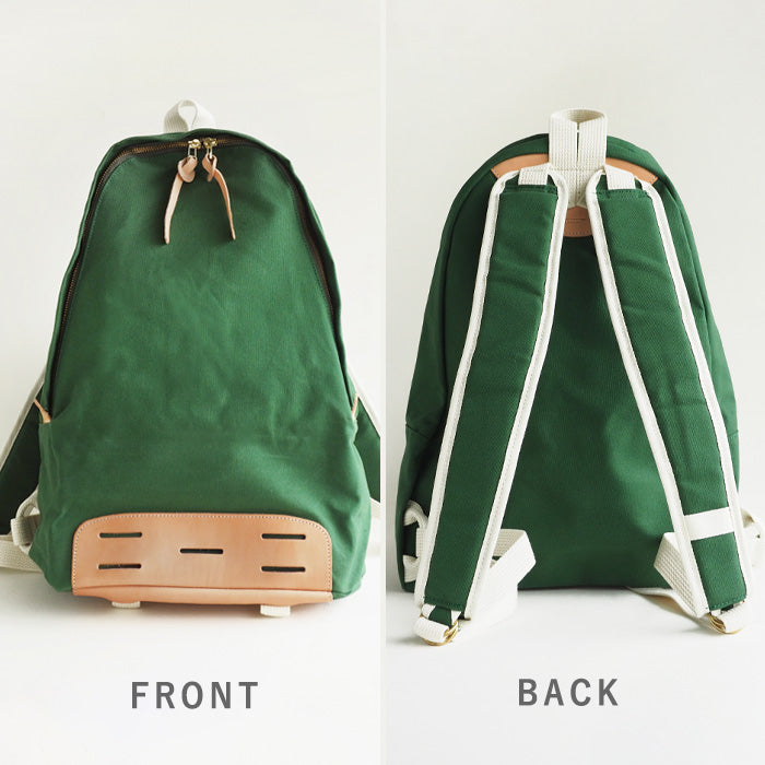 Butler Verner Sails No. 10 Paraffin Canvas Daypack Green [JA-1509-2-GR] Women's Men's Canvas Lightweight Backpack 