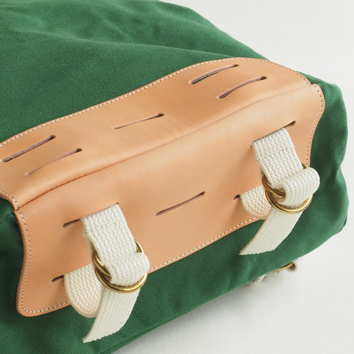 Butler Verner Sails No. 10 Paraffin Canvas Daypack Green [JA-1509-2-GR] Women's Men's Canvas Lightweight Backpack 