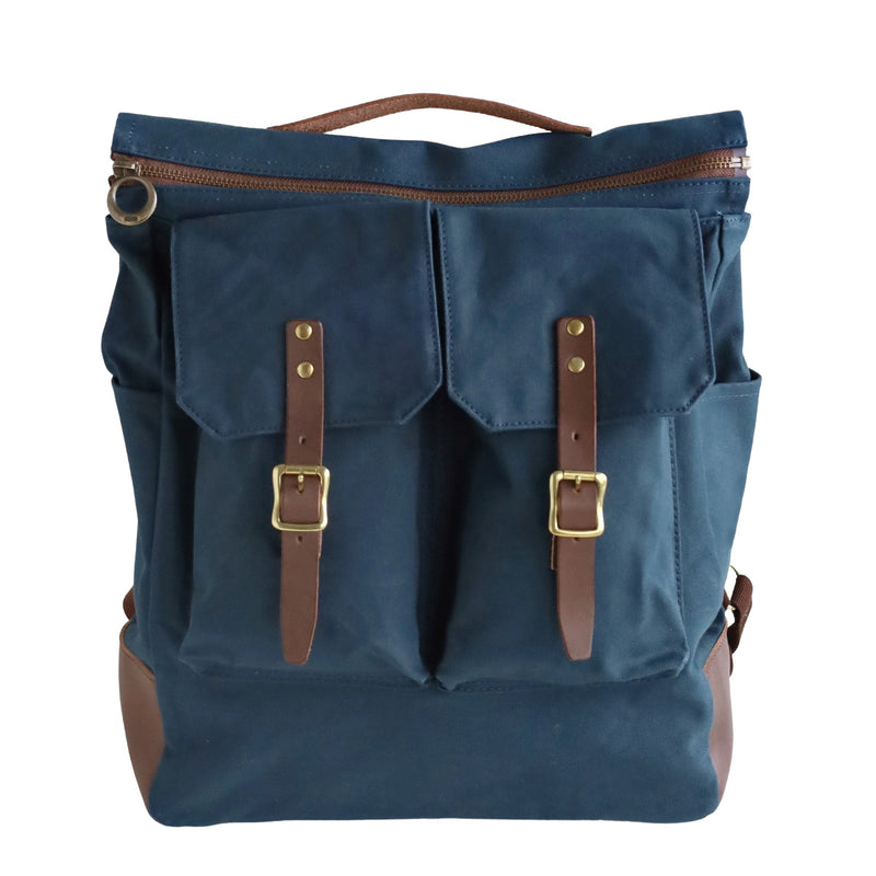 [2 colors] Butler Verner Sails No. 10 Paraffin Canvas Open Zipper Backpack [JA-1611] Women's Men's Canvas Lightweight B4 Backpack 