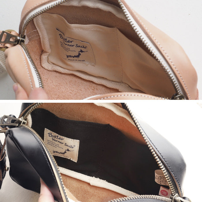 【2色】Butler Verner Sails(バトラーバーナーセイルズ) 本革 スクエアショルダーバッグ メンズ レディース [JA-1712-33] ハンドメイド レザー バッグ ブランド 日本製