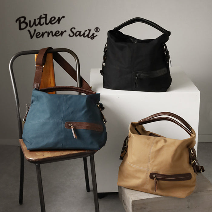 【3色】Butler Verner Sails(バトラーバーナーセイルズ) エディターズバッグ 3WAY トートバッグ ショルダーバッグ 10号キャンバス [JA-2089-33]