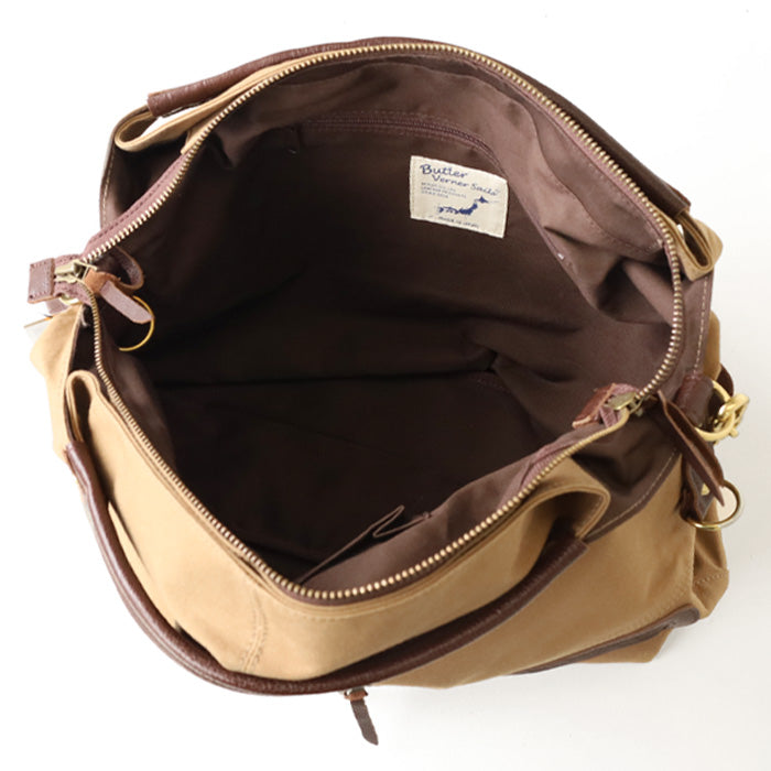 【3色】Butler Verner Sails(バトラーバーナーセイルズ) エディターズバッグ 3WAY トートバッグ ショルダーバッグ 10号キャンバス [JA-2089-33]