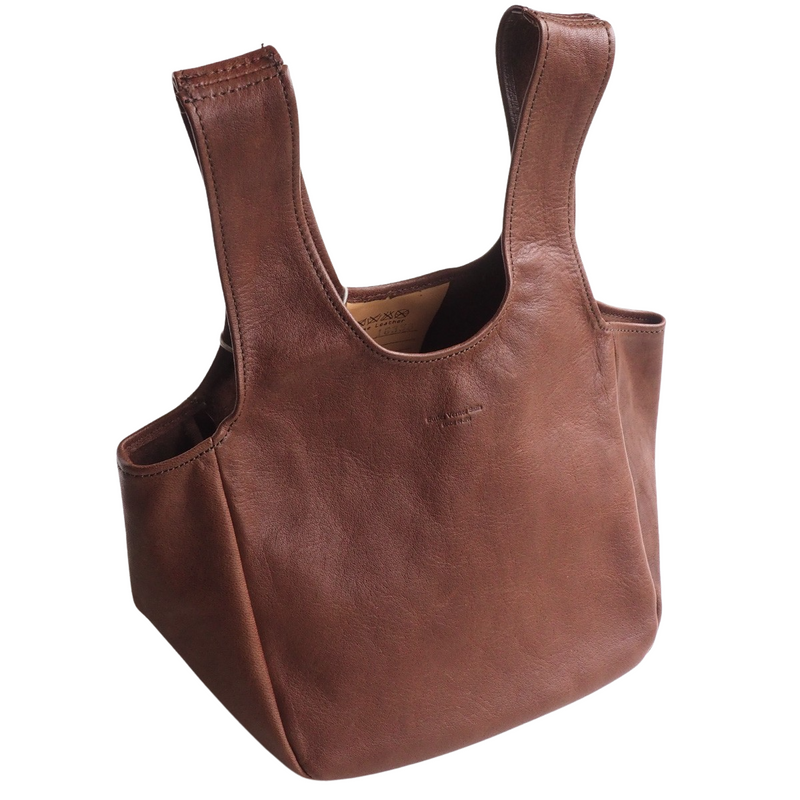 Butler Verner Sails Horse Leather Simple Mini Tote Bag for Women and Men [JA-2664] Tokyo, Shibuya Leather Bag Brand Genuine Leather Handbag Small Lightweight 