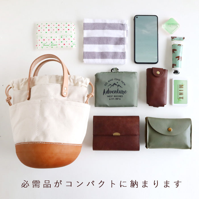 [2 colors] Butler Verner Sails Canvas Cowhide Molded Leather Tool Bag for Men and Women [JA-2912-33] Handmade Leather Bag Brand Made in Japan 