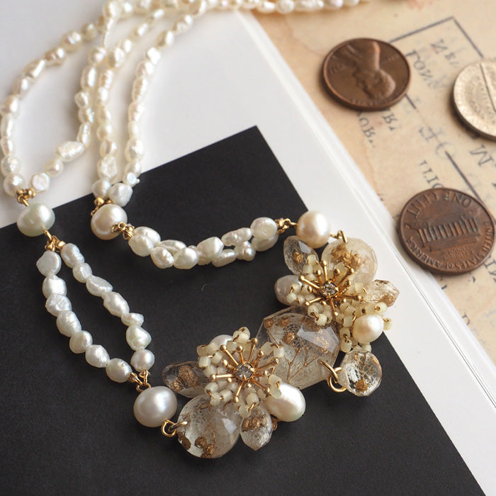 jouer avec moa? Handmade resin necklace "Ode to Light" [JAM-02] Resin accessories for women