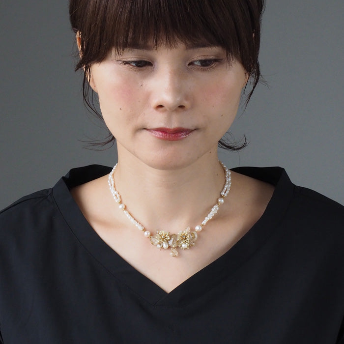 jouer avec moa? Handmade Resin Necklace "Anthem of Light" [JAM-02] Resin Accessories Ladies 