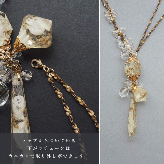 jouer avec moa? Handmade Resin Necklace "Dwarf Sewing" [JAM-03] Resin Accessories Ladies 