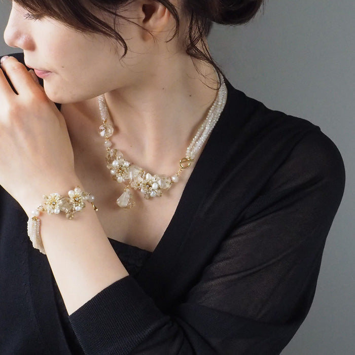 jouer avec moa? Handmade resin necklace "Back Alley Serenade" [JAM-04] Resin accessories for women 